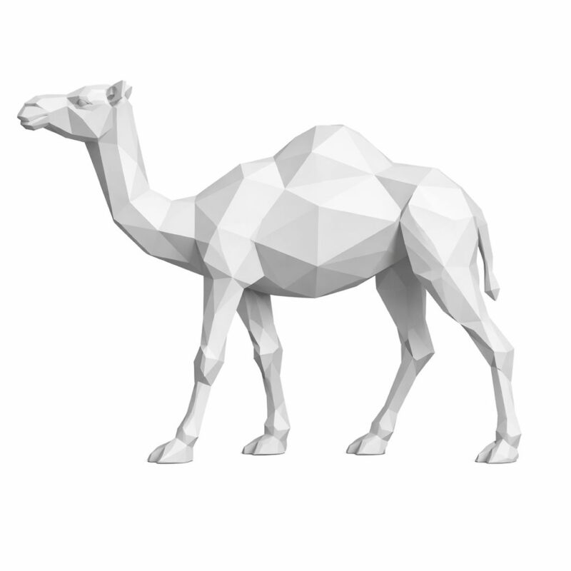 Low Poly Arabian Camel 3D Model Drawing | Digital Downloads PAG065753